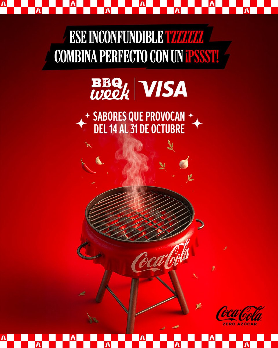 BBQ Special + tu #CocaCola Zero Azúcar u Original helada🥶 la combinación perfecta para que tu paladar no deje de disfrutar en BBQ Week. #SaboresQueProvocan 🥩🔥