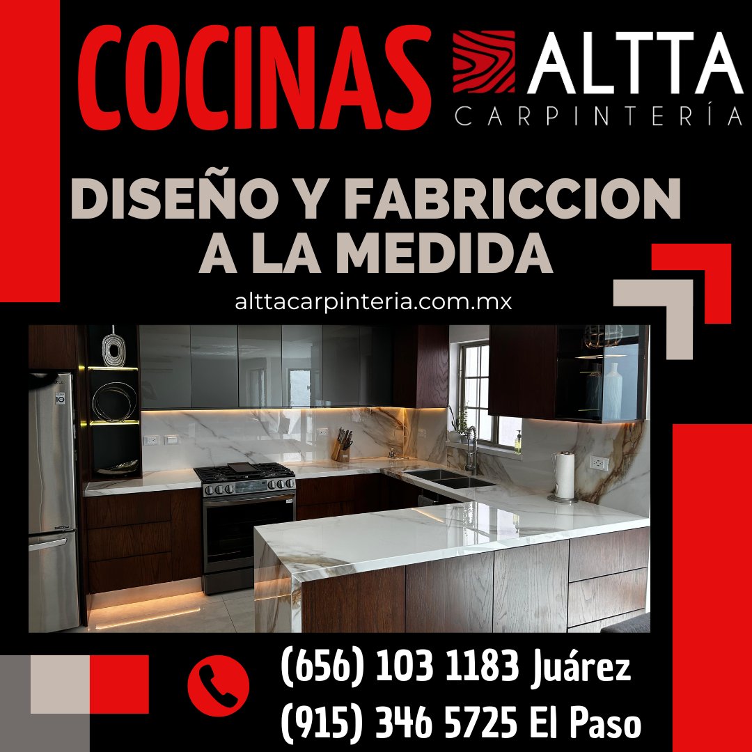 AlttaCarpintyC's tweet image. 🌲🔧🌟 Nops ponemos a tus ordenes para fabricar la cocina que tu necesitas
Visítanos en alttacarpinteria.com.mx contáctanos al (656) 103 1183 Juárez y (915) 346 5725 El Paso o a ventas@alttacarpinteria.com.mx
#MueblesConEstilo #CalidadQueSeSiente #MueblesDeLujo  #AlttaCarpintería