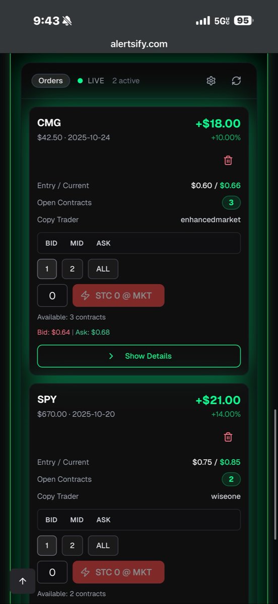 CarboneTommy's tweet image. Made these trades automatically while I was making my morning coffee ☕️

Every trade was entered and closed by Alertsify with zero effort on my end
no charts no stress just automation doing its thing 😎

right now I’m offering
✅ 10% discount when you join through my link
✅ a…