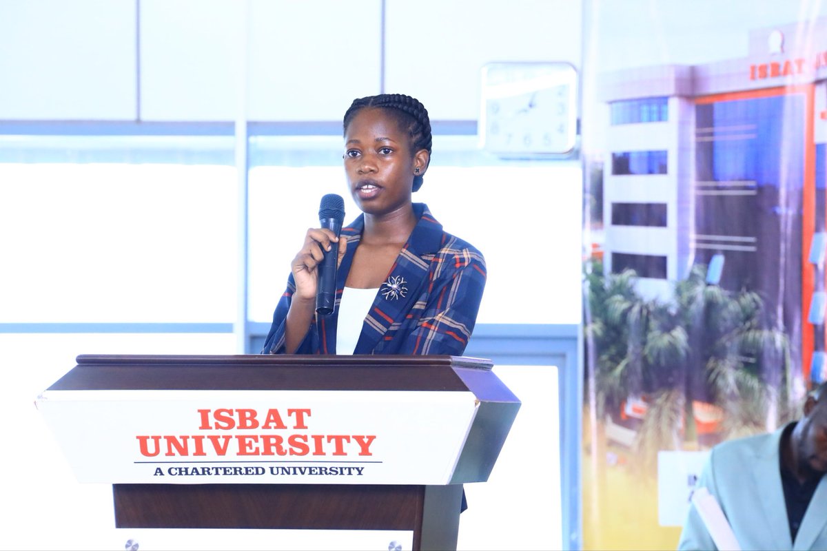 Today as I presented my manifesto to my fellow students of ISBAT University, I stated that student voices must not only be heard-but respected, amplified, and acted upon.
I am Laura Muwanguzi, and I am stepping forward to serve as your Vice Guild President-not to rule, but to