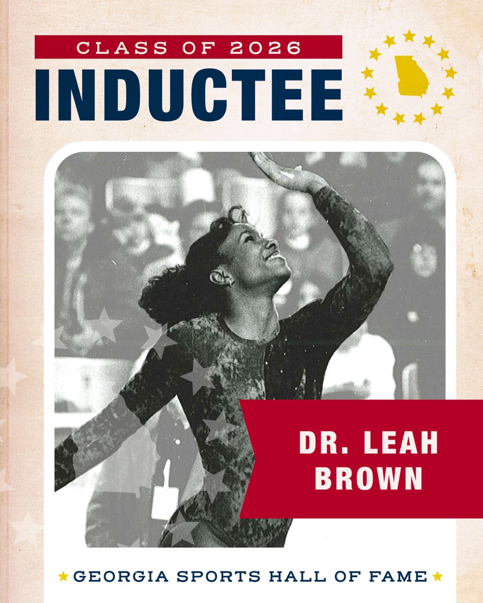 We're excited to announce this standout Gym Dawg in the Class of 2026! Dr. Leah Brown was a 14 time All American and the first gymnast in NCAA history to score a perfect 10 in her first collegiate meet. 
<a href="/UGAGymnastics/">Georgia Gymnastics</a>