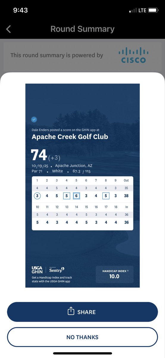 10 pars in a row to finish off the round yesterday and my handicap finally went to single digit ⛳️ new driver shaft is game changing 💪 #golf #usga
