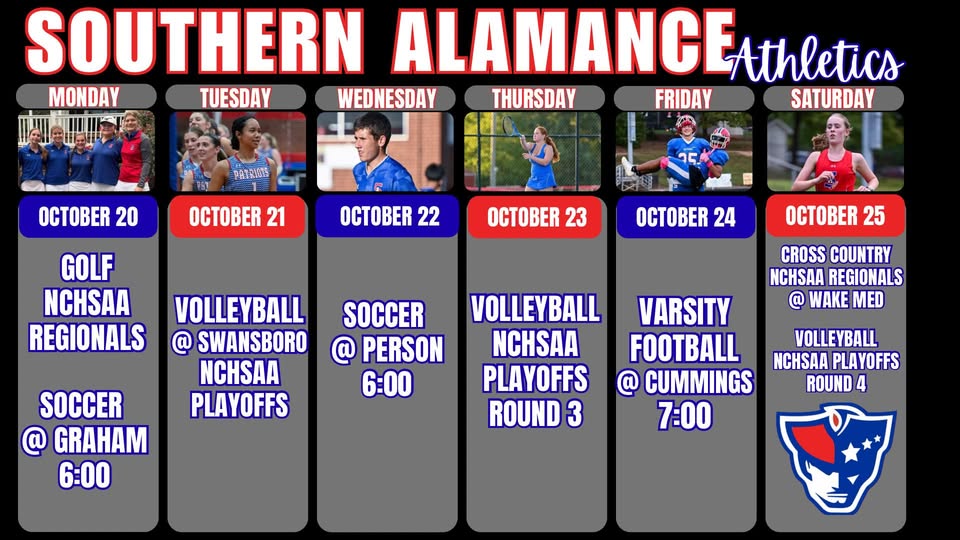 GOOD LUCK #sahsPATRIOTS!!
Tickets for HOME events:  gofan.co/app/school/NC2….