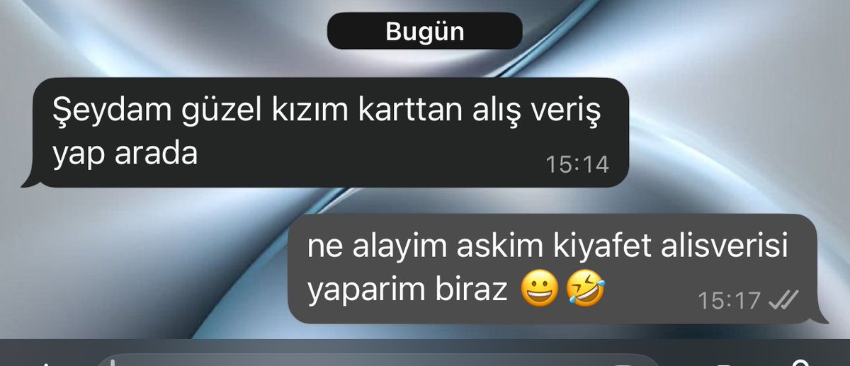 kendim calisip kendi parami harciyorum babamin kartina hic dokunmiyim diyorum o sira babam 🥰🥰🥰
