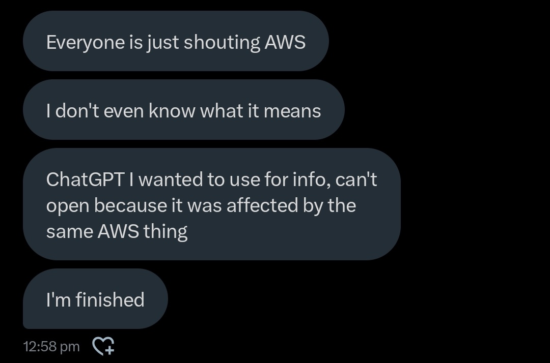 🤣🤣🤣🤣

Short AWS explanation below: