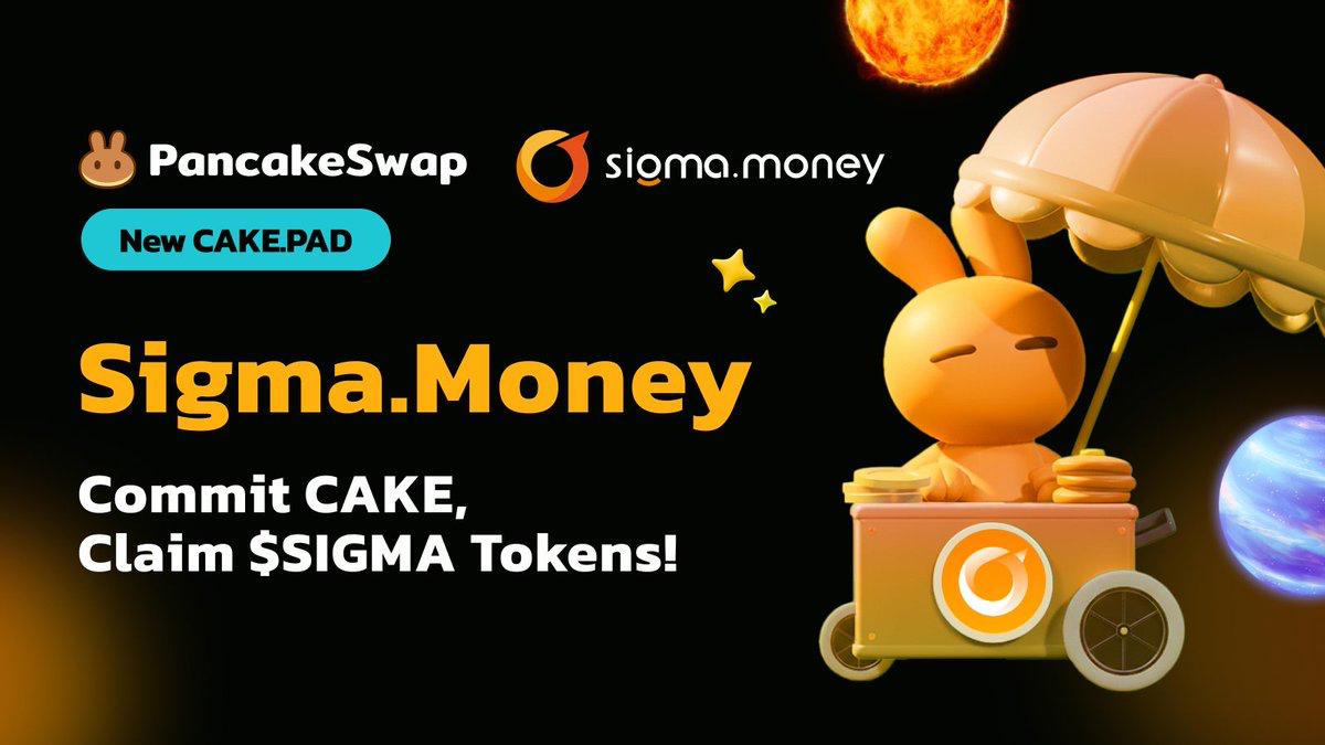 New CAKE.PAD: <a href="/sigmadotmoney/">Sigma.Money</a> ($SIGMA) 

pancakeswap.finance/cakepad

🗓️21 Oct, 2:00 AM UTC – 7:00 AM UTC

More details → blog.pancakeswap.finance/articles/cakep…