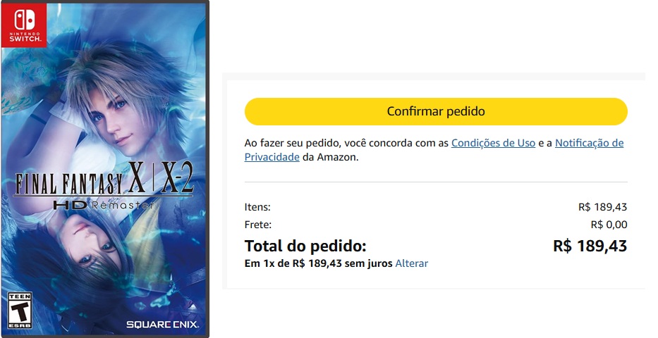 Final Fantasy X|X-2 HD Remaster - Nintendo Switch

R$189,93 em até 6x sem juros (exclusivo Prime)

amzn.to/4hjglvX

Entre no canal de ofertas - t.me/ofertasportate…