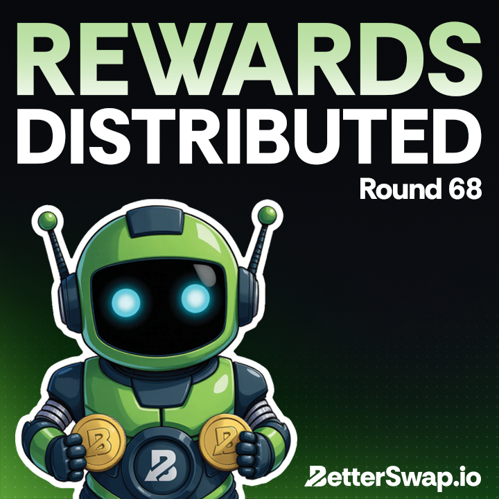 BetterSwap_io's tweet photo. Rewards for round 68 are out for #Pool2Earn by BetterSwap, @glodollar, and @wanchain_org! https://t.co/KcAlNxXarn
