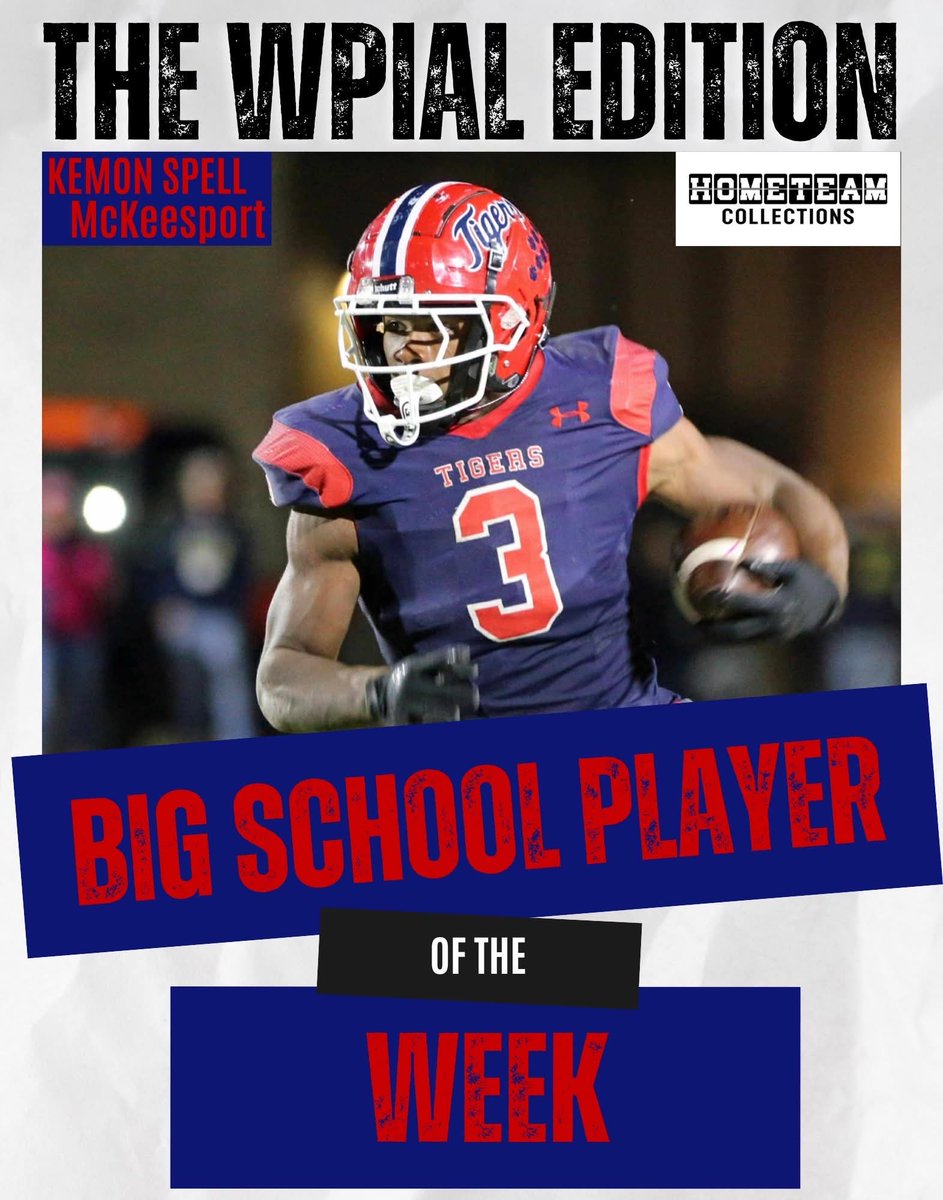 🏆 Week 7 Players of the Week — presented by @HomeTeamCollect!

These two outstanding athletes will each receive a framed award from HomeTeam Collections. Congratulations to our winners:

Big School: <a href="/KemonJones9/">Kemon spell</a> — the first-ever 4x winner of this award! 🔥
Small School: