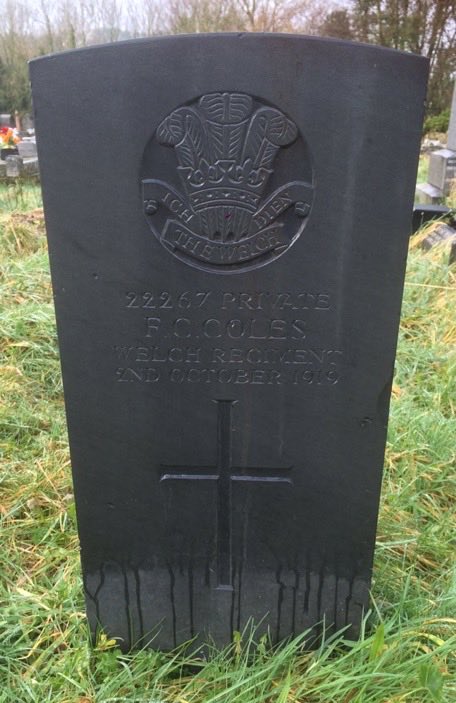 albymarch_alan's tweet image. St. Bride’s Minor (or Llansantffraid) (St. Bridget) Churchyard @CWGC #Cymru
F.C.Coles #WelchRegiment