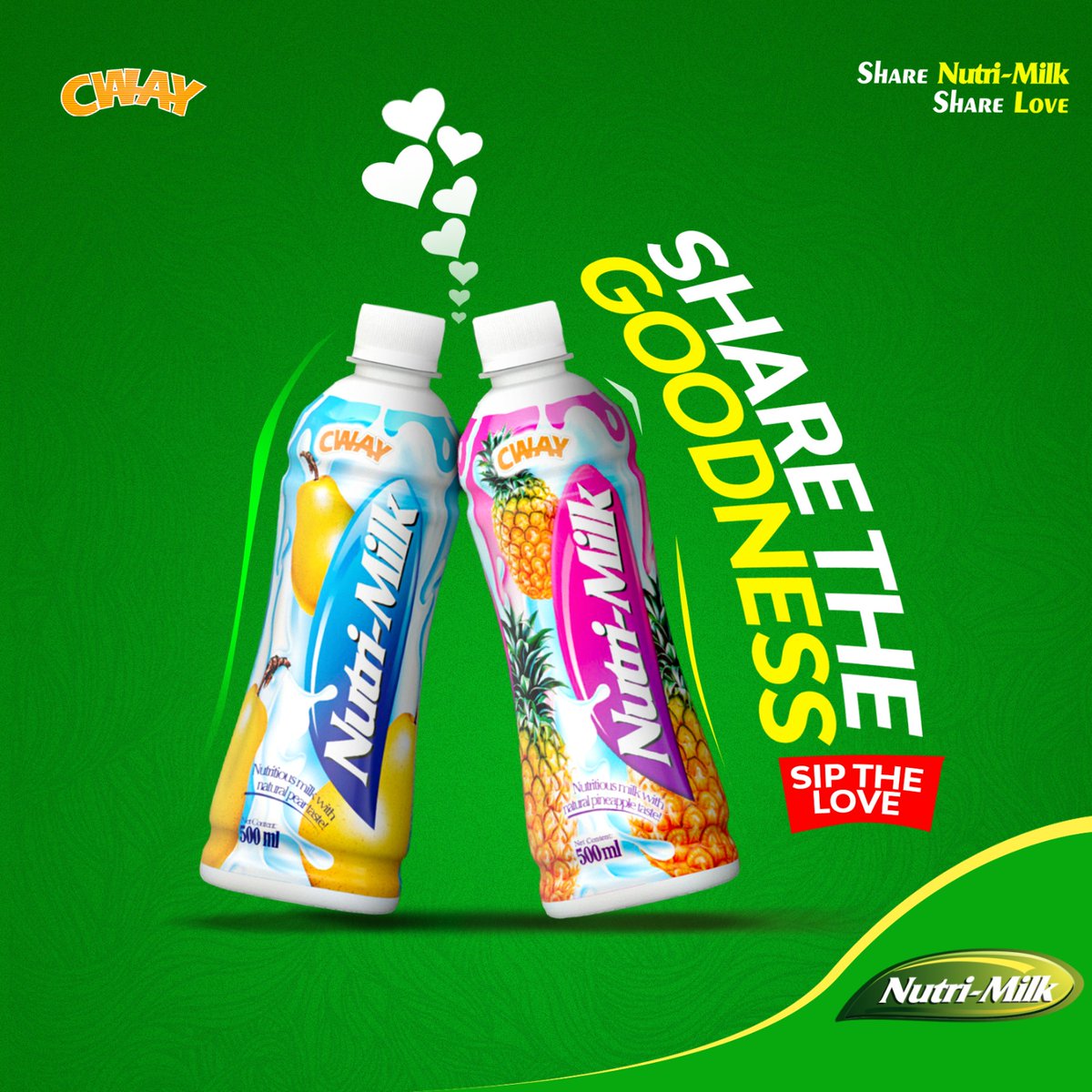 Love tastes better when it’s shared. 📷📷📷

So, grab a bottle of Nutri-Milk and pass that refreshing goodness to someone who makes your day brighter.

Who are you sharing your Nutri-Milk with today? Tag them below!

#NutriMilk #ShareTheGoodness #SipTheLove