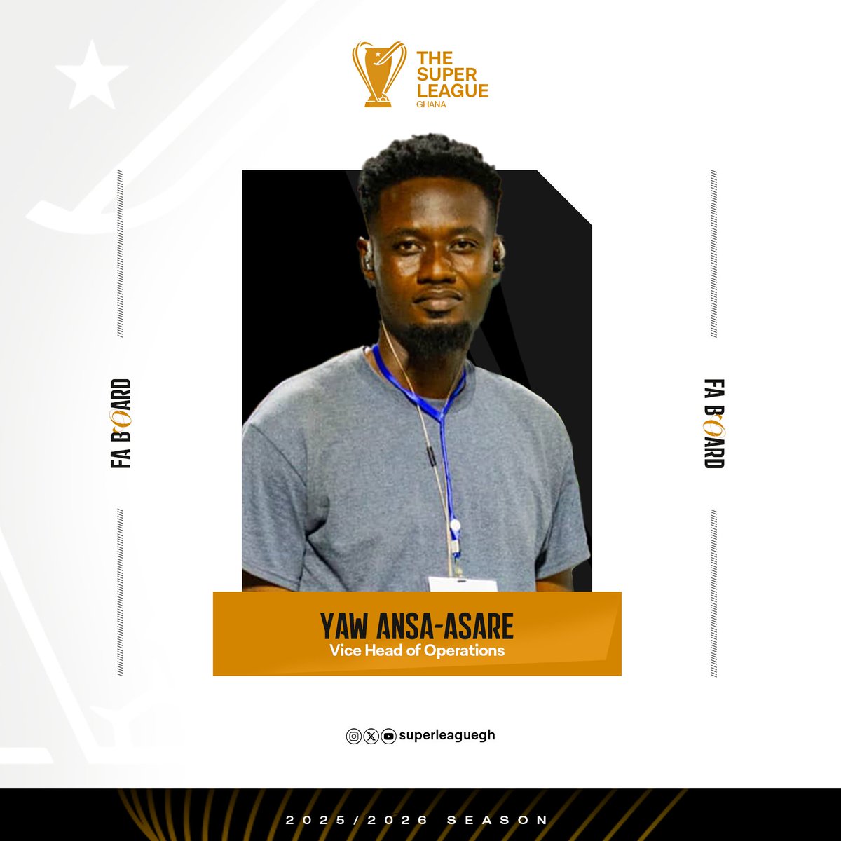 Mr_lumor's tweet photo. Been quite a hectic few weeks and I forgot to announce that I'm continuing in my role as Head of Operations for @superleaguegh 

Working with some amazing folks including @Skefonzi. Let's see what the next year holds.

Walk with me on this journey!
#EagleSeason #TSLG https://t.co/ry5zHAi4Ii