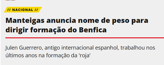 OFuraRedes's tweet photo. "João Diogo Manteigas anuncia nome de peso para dirigir formação do Benfica"

As palavras não são nossas 😍 https://t.co/XOJkOpGiMN