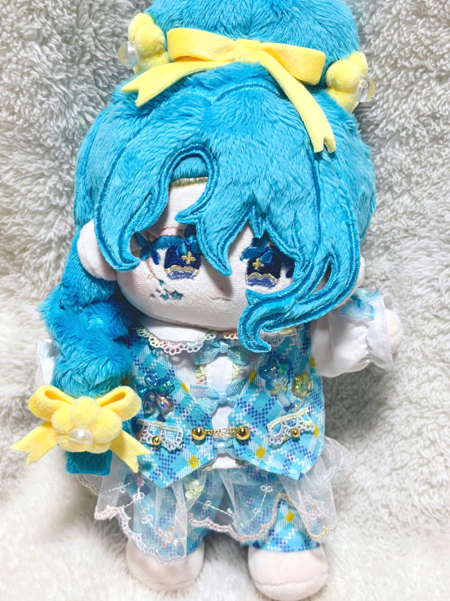 自作ぬいぐるみ・水色の男の子 自作ぬい