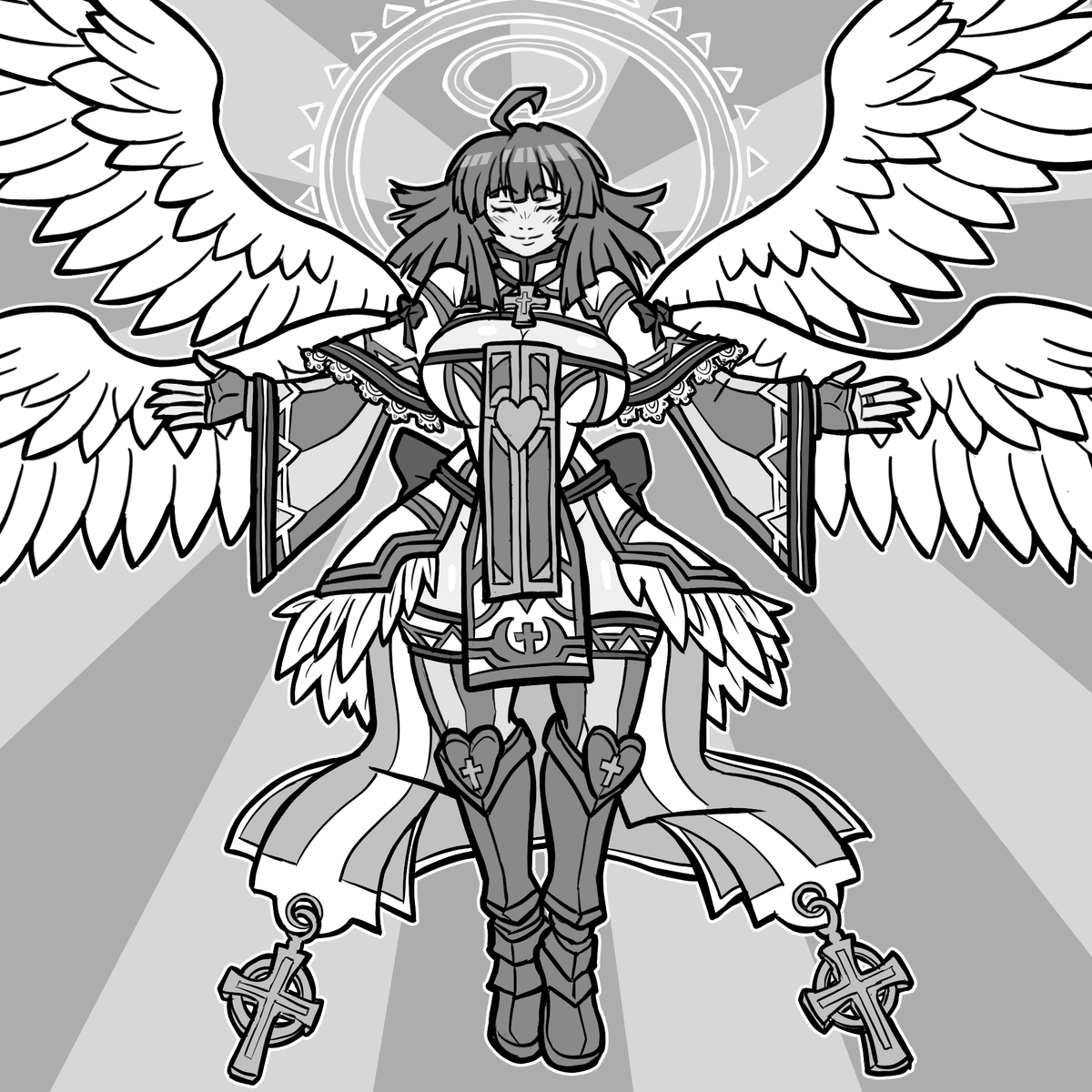 Supreme Archangel Priere. Day 20 : Species swap #Disgaeatober2025