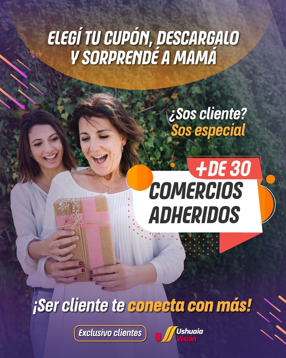 Mamá siempre da más, ahora es tu turno 💝
👉 Entrá, elegí tu beneficio y sorprendela con lo mejor 🤗