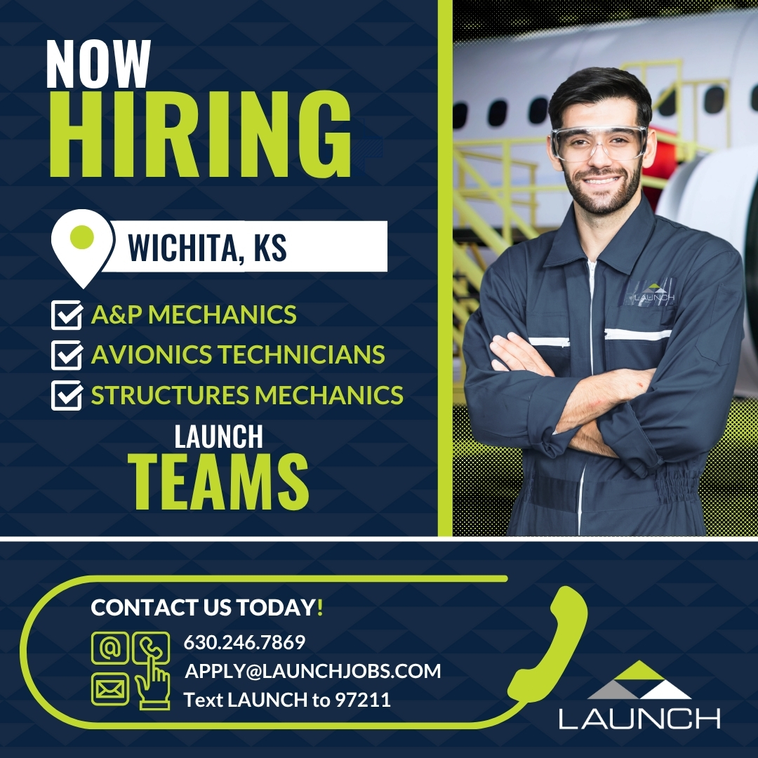 LAUNCHTWS's tweet photo. APPLY FROM OUR WEBSITE:
https://t.co/v1JZJPNTT6...
#GoWithLAUNCH #weleadwepartnerwecare #aviation #structures #sheetmetal #aerospace #avionics #install #troubleshoot #interior #maintenance #repair #overhaul #airframeandpowerplant #aircraft #commercialaircraft #fuselage https://t.co/u8EMtaQYF3