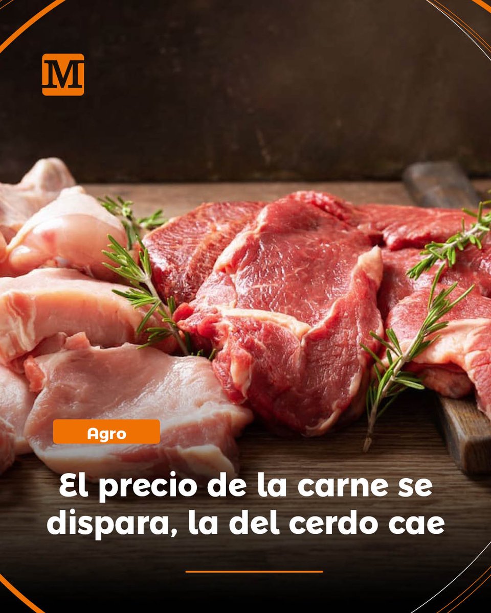 #Agro | En Colombia, el consumo de carne ha venido en aumento desde 2023, año que, según Fedegan, cerró con 16,5 kilos de res per cápita (por persona)y 13,4 kilos de carne de cerdo, lo que en 2024 se convirtió en 17,4 kilos y 14,7 kilos respectivamente.

(elmeridiano.co/cordoba/agro-y…)