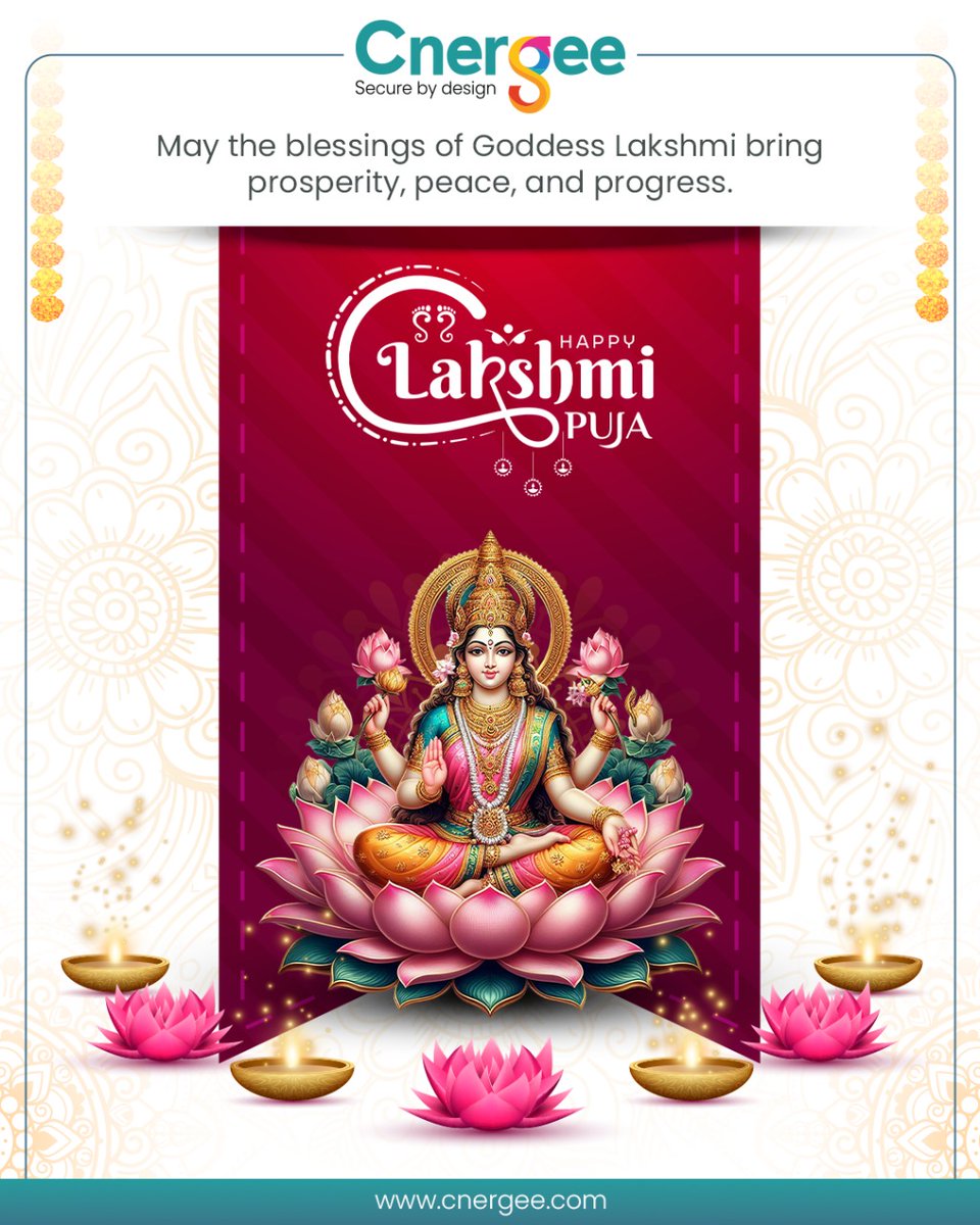 CnergeeTech's tweet image. Empowering Prosperity Through Innovation 
This Laxmi Poojan, Let’s Celebrate Growth, Wealth &amp;amp; Wisdom.
💫 Warm wishes from Team Cnergee Technologies! 💫