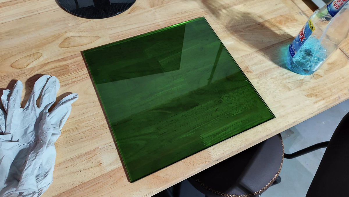 So to keep the fiber laser fumes and light contained I had a few options

They make special containers for them that are $1000+

Instead I went with a grow tent hooked to my exhaust system and I got this special piece of acrylic that blocks 1064nm wave light for the window ~$250