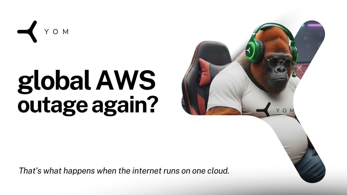 Global AWS outage again?

That’s what happens when the internet runs on one cloud.

💡 YOM Network runs on thousands of decentralized nodes — no single point of failure, no $6/hour costs.

⚙️ Play. Stream. Earn.
Powered by #DePIN — not data centres.

#AWSOutage #CloudGaming #Web3
