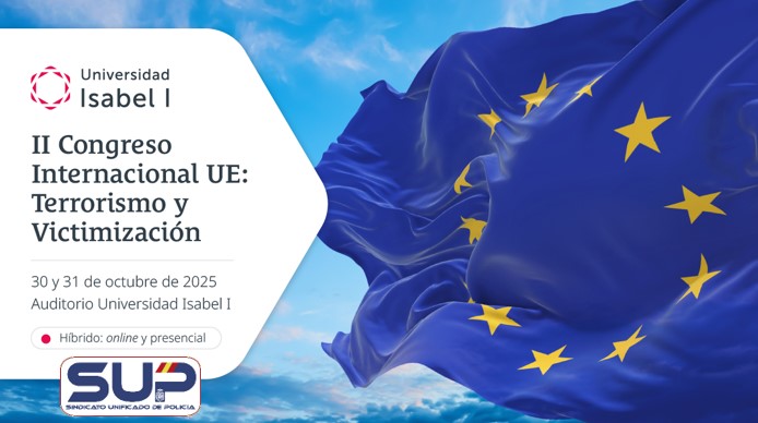 👥 Congreso sobre #Terrorismo y Victimización
Organiza <a href="/ui1Universidad/">Universidad Isabel I | Tu universidad online</a>
Participa un ponente del <a href="/Sup_Policia/">SUP</a>
#SUPLíderEnFormación
🗓️30 y 31-10-2025
👩‍💻online y presencial
Auditorio Universidad Isabel I, Burgos
Inscripciones ⤵️
supformacion.es/ii-congreso-in…