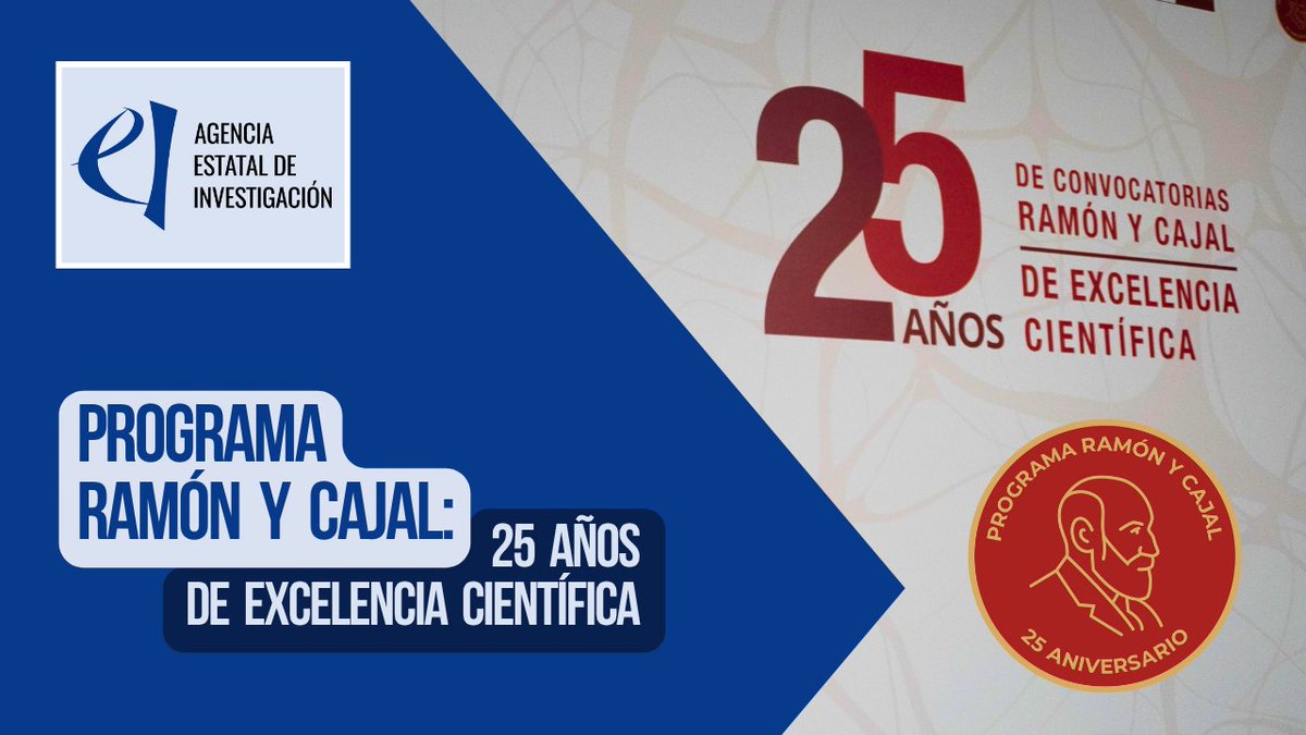 AgEInves's tweet image. El programa #RamónyCajal celebra 25 años.   
Desde su lanzamiento en el año 2000, ha jugado un papel decisivo en la construcción de una comunidad científica más sólida e internacional.
No te pierdas el 📹del evento celebrado en el @Icomem_Oficial 
👇
📹youtu.be/x5f3O364MlA
