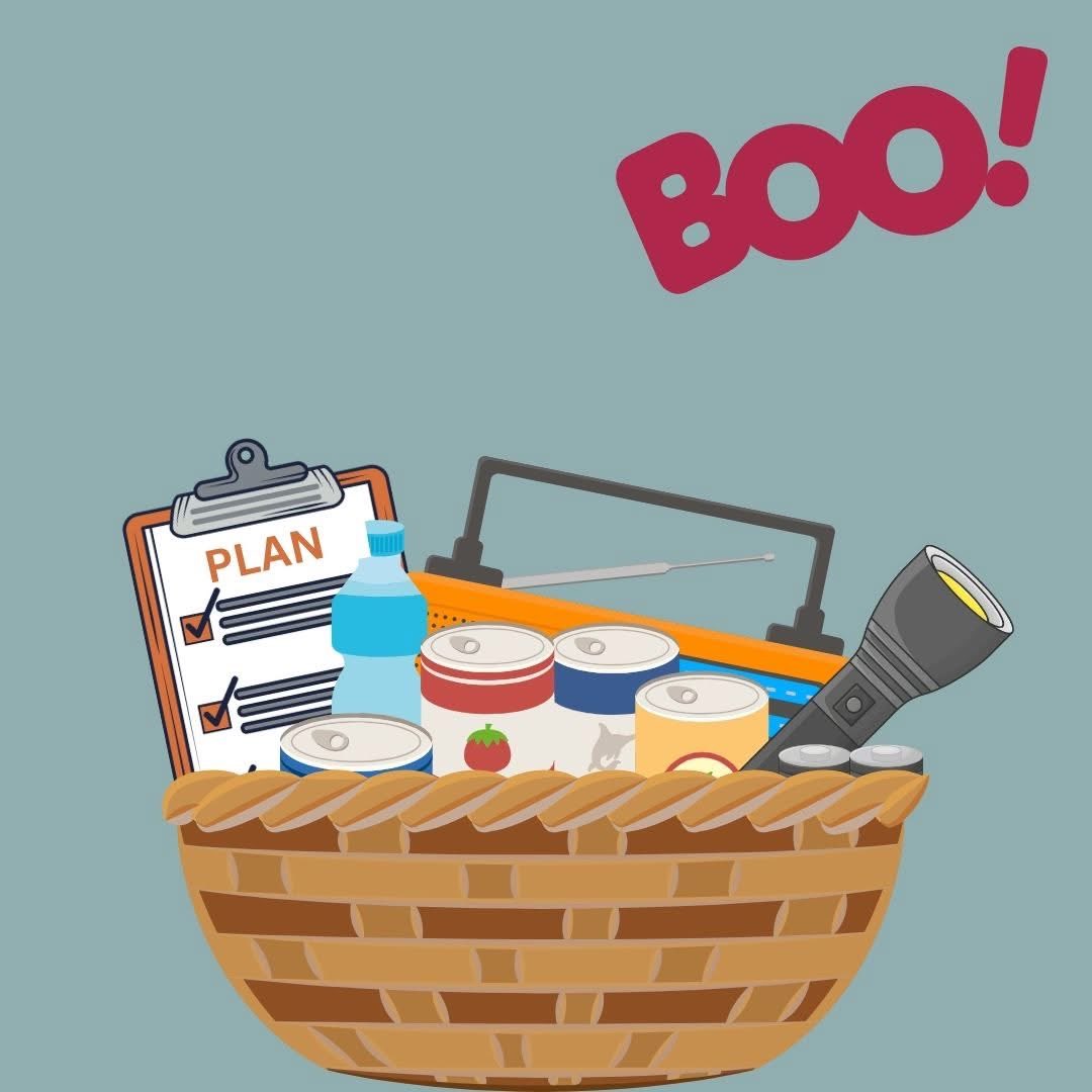 SCEMD's tweet image. I’m a girl, of course I want a Boo Basket — and yes, it’s full of emergency supplies.
#Emergecypreps #preptips #BooBasket