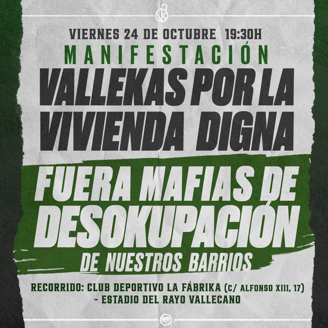 Nos quieren callados y escondidos pero nos tendrán dando la cara.

Este viernes saldremos a la calle en solidaridad con La Fábrika y contra la mafia de la desokupación.

Ellos por dinero, nosotros por amor.