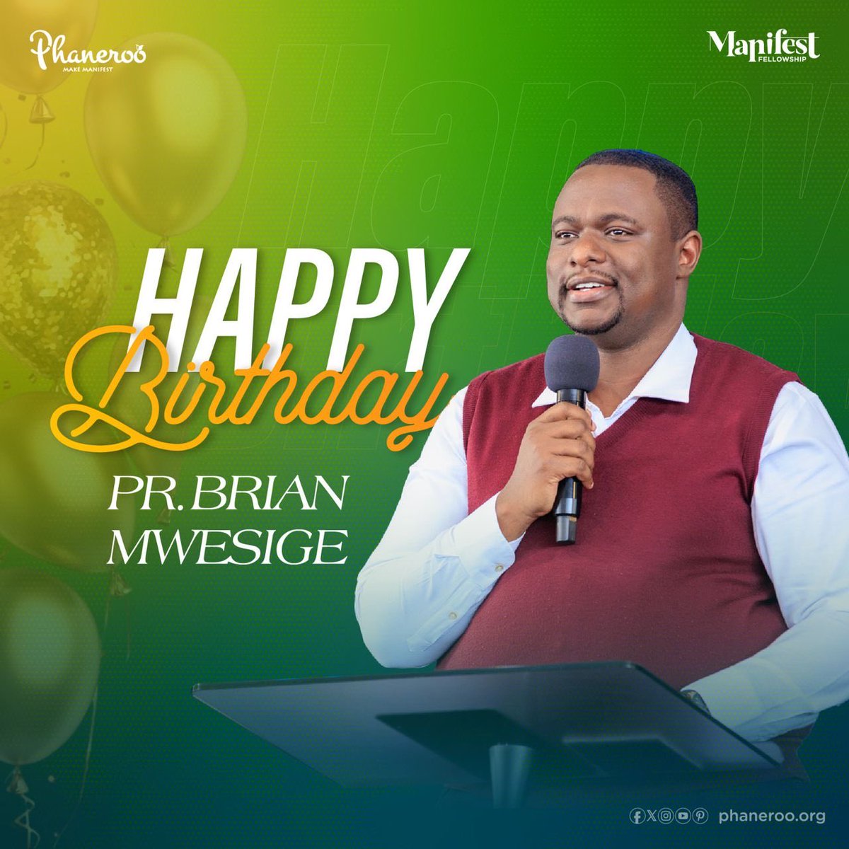 🎂 Happy Birthday Pastor Brian Mwesige