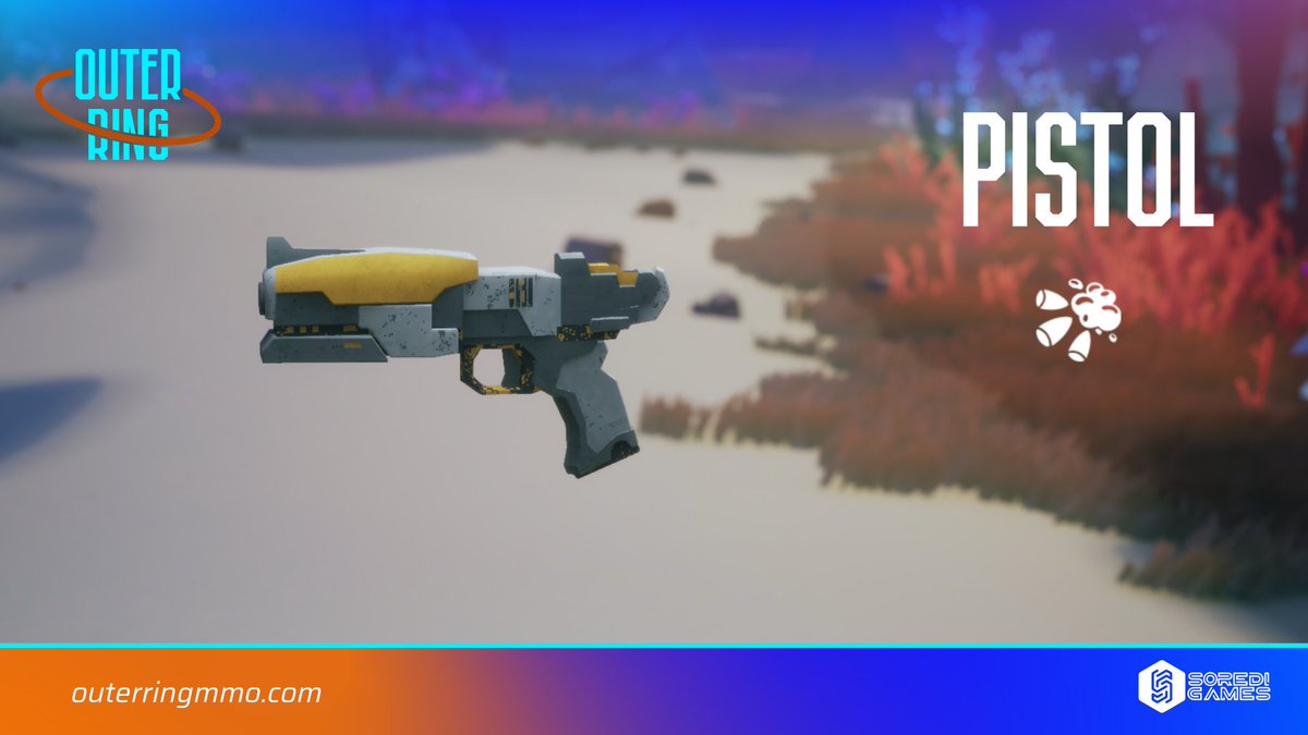 En Outer Ring, cada arma tiene su estilo y propósito.

Hoy presentamos una de las más equilibradas: la Pistola⚙️

🧵

#Web3Gaming #OuterRingAlpha #OuterRingMMO