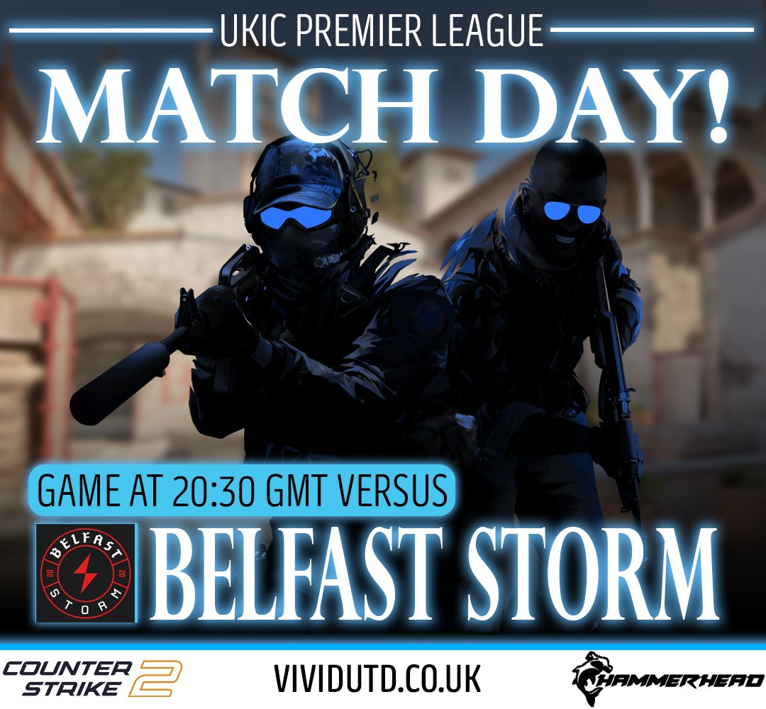 Loadouts at the ready 🔥

We are pumped and ready for our first game in the <a href="/UKICircuit/">UK & Ireland Circuit</a> Season 8 Premier League!

Who do you think will come out on top? Us or <a href="/Belfaststorm/">Belfast Storm</a>? Leave your predictions below!

#StayVIVID