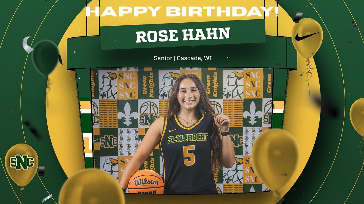 Happy Birthday Rose🥳
Have GREAT day!  🟢⚜️🟡🎂🏀
#GoGreenKnights