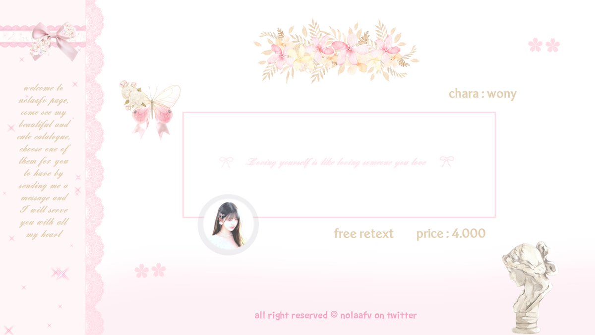 nolaafv's tweet image. help rt please, thank you ! 

 ˖  ་  ────  hAii everyone, aku ada FREE LAYOUT ready stok irene dan wonyoung di bawah ini  👰🏻  no retext yang bisa kamu claim sekarang juga lewat dm aku dan jangan lupa untuk shout out   ⋆    🎀     ٠ 

─ ৎ୭

#zonauang