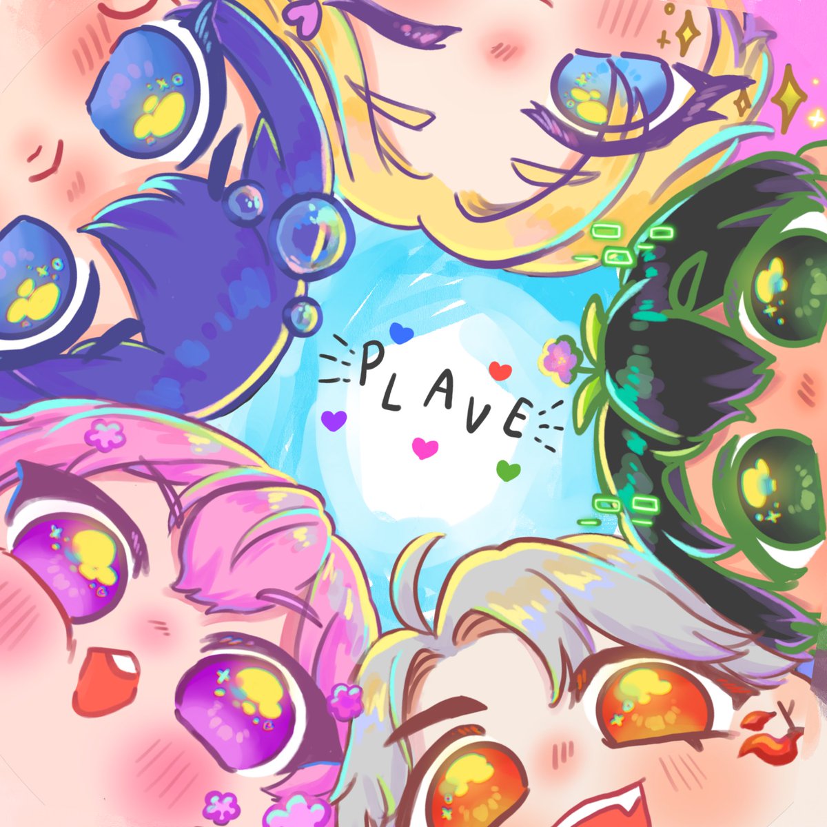 DewReyDews's tweet image. #2025MAMAVOTE  
LASS GOOO💜💙#PLAVE💓❤️🖤