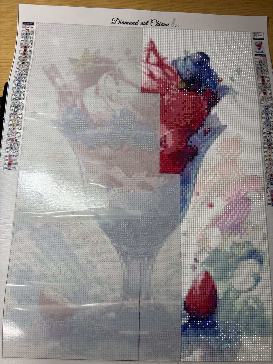 o_no_k2022's tweet image. 61作品目
3日目
#ダイヤモンドアート進捗 
#ダイヤモンドアート