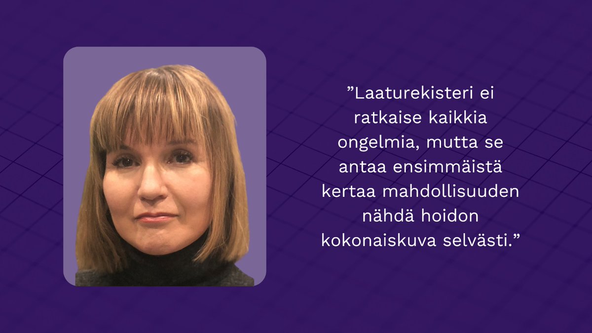 Syöpien #laaturekisteri'n tutkimushankkeessa on käynnissä myelooman laaturekisteripilotti, jossa kerätään vertailukelpoista tietoa myeloomapotilaiden määrästä, hoidosta ja hoitotuloksista eri puolilla maata. 

Lue lisää tärkeästä selvitystyöstä: fican.fi/uusi-laatureki…