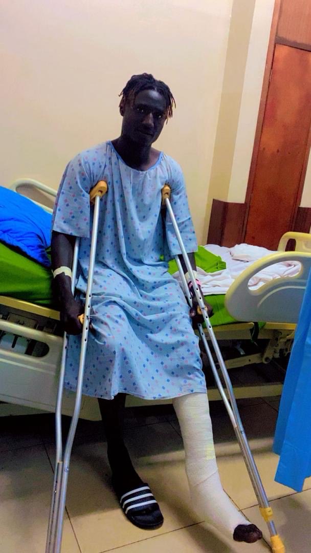 In Recovery!

Our defender Jacob Okao has successfully undergone surgery at Case Clinic after sustaining an Achilles tendon rupture.
The surgery was courtesy of the <a href="/OfficialFUFA/">FUFA</a> Medical Insurance Scheme.
He’s expected to be out for 6–12 months as he begins his recovery journey.