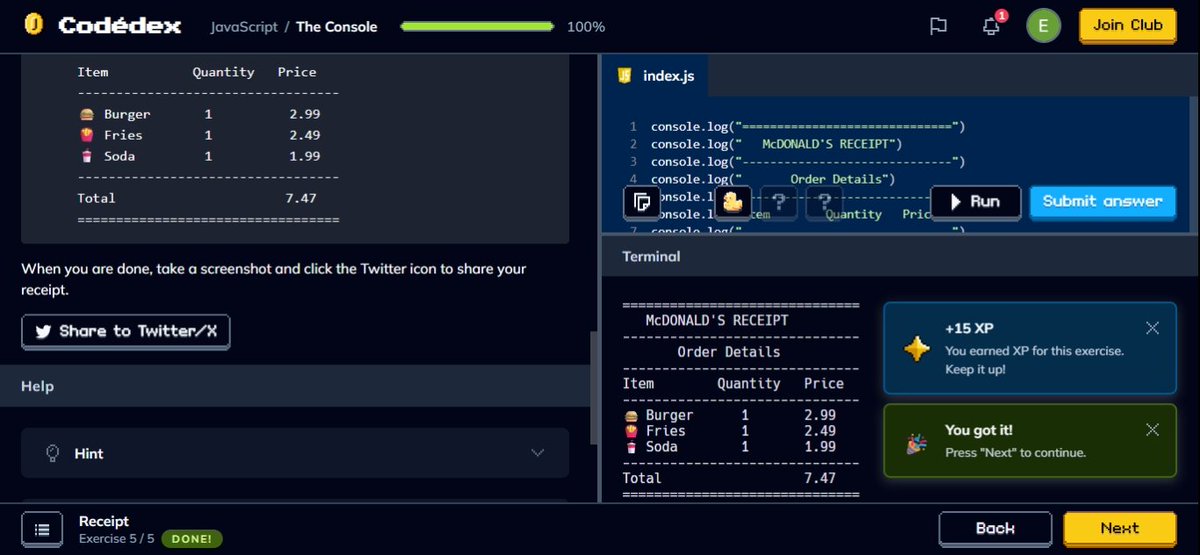 gift_chatty's tweet photo. #CodedexReceipt https://t.co/fxhchbXy1V