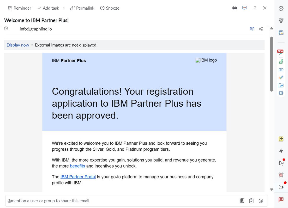 graphlinq_proto's tweet image. 🚀 Another big milestone for GraphLinq fam!
We’re proud to announce that GraphLinq has officially joined the @IBM Partner Plus Program 🤝
This partnership unlocks:
💾 Enterprise-grade AI & cloud infrastructure
⚙️ Access to IBM WatsonX & blockchain tools
🌐 Co-innovation…