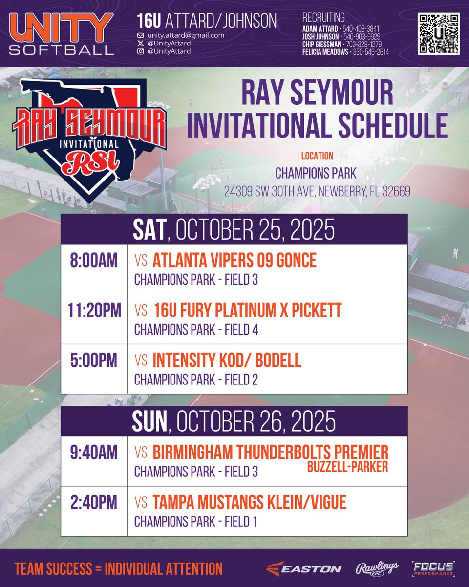 UnityAttard's tweet image. Team is headed to the @ConnectSports_ @ray_seymour in Florida this weekend!  Ready to compete against some of the best out there! @VAUnitySB