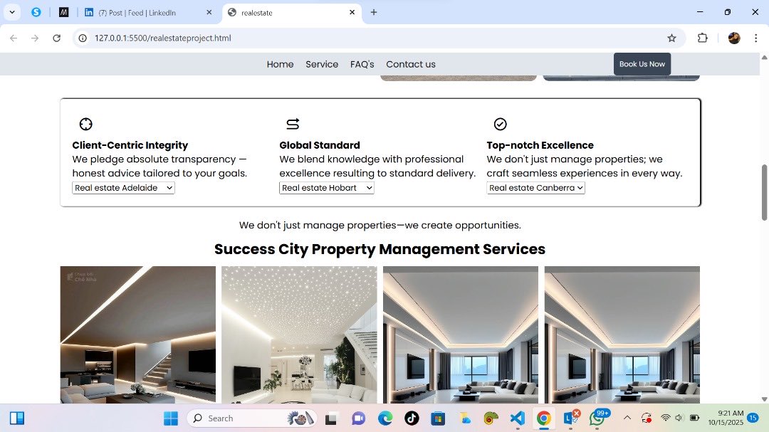 MellyWeb3_'s tweet image. Built a real estate website from scratch using HTML & CSS, and yes, it’s fully responsive! 
It’s amazing how every new project teaches something new.
Check it out 👇
#FrontendDev #CodingJourney #webdevelopment