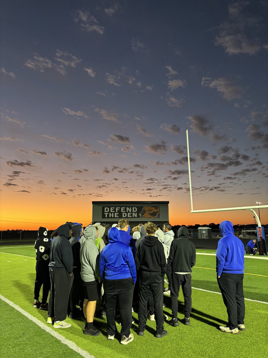 Beautiful morning to prepare for a District Championship game. #ChampionshipStandards