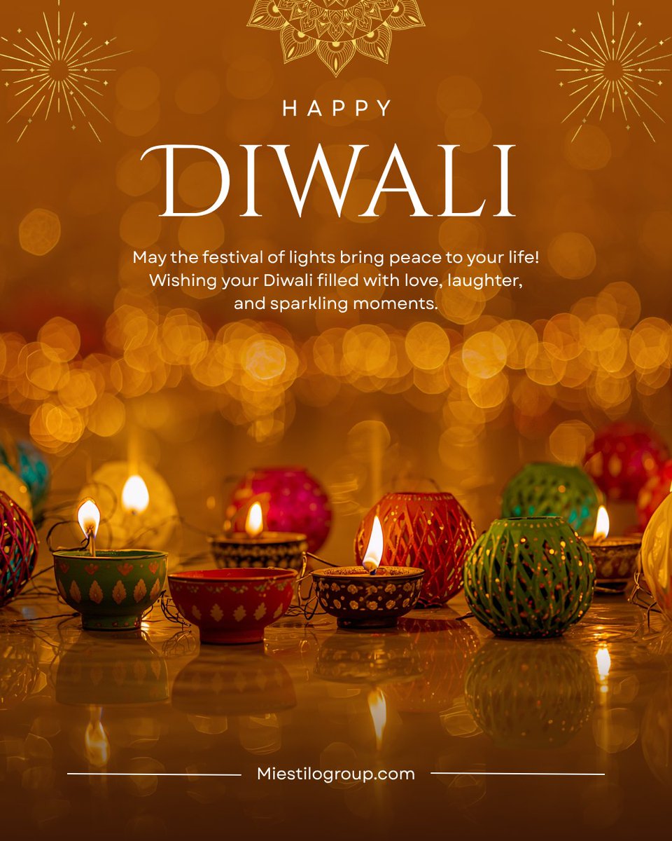 miestilodotin's tweet photo. ✨ Happy Diwali from Miestilo Group! ✨

As the Festival of Lights illuminates homes and hearts, we at Miestilo Group extend our warmest wishes to you and your loved ones.

👉 Learn more about how we’re lighting up the future: https://t.co/dlT2UCJaXl
#Diwali #FestivalOfLights https://t.co/ZOVp2o4a57