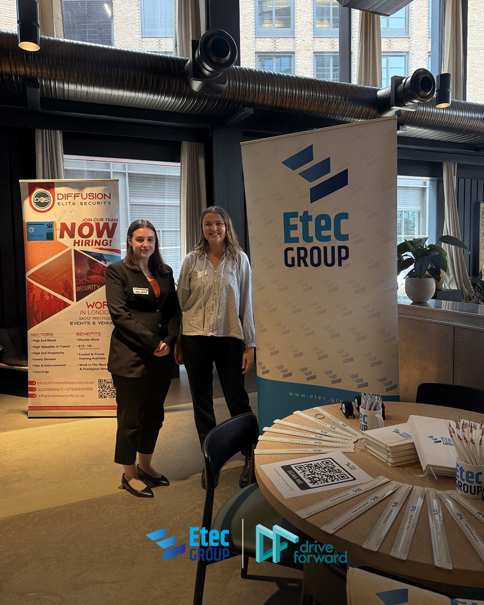 Etec Group are proud to partner with the Drive Forward Foundation, supporting care-experienced young people in London into meaningful careers. 💼

Our team attended their first drop-in open day, connecting with inspiring young talent and exploring future opportunities together.🤝