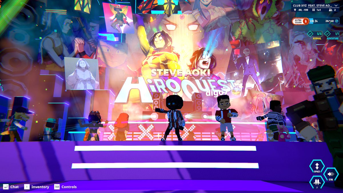 Party on the dance floor til sunrise in <a href="/TheSandboxGame/">The Sandbox</a>  tsbga.me/TheSandbox