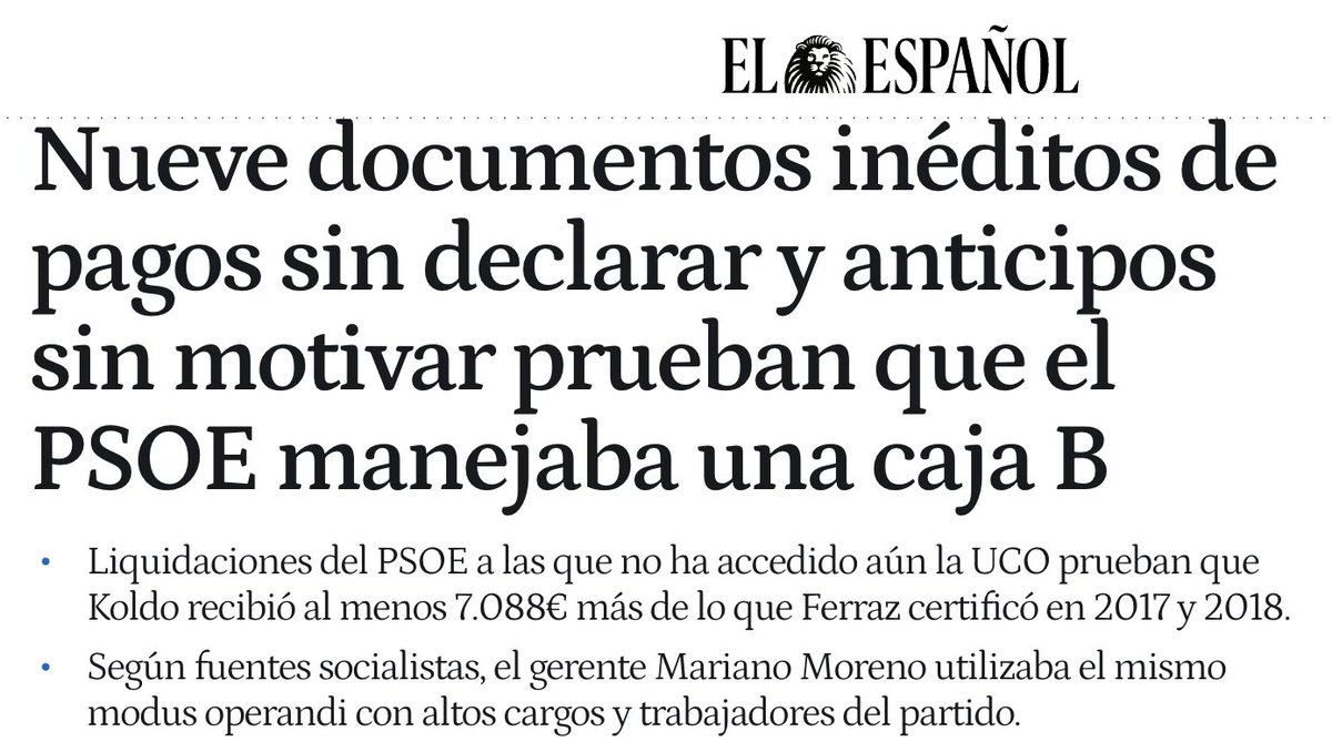 Ojo con la contabilidad B del PSOE: 7.088 euros en un año