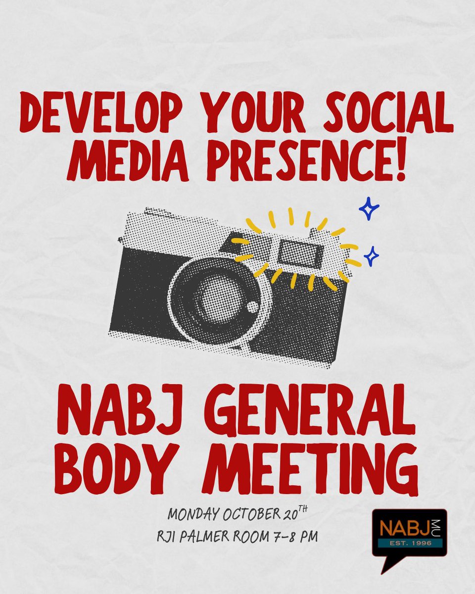 Want to learn how to become the next BIG thing? Our exec board members are teaching YOU how to develop your online presence TONIGHT at our NABJ meeting!

RJI Palmer Room, 7pm to 8pm