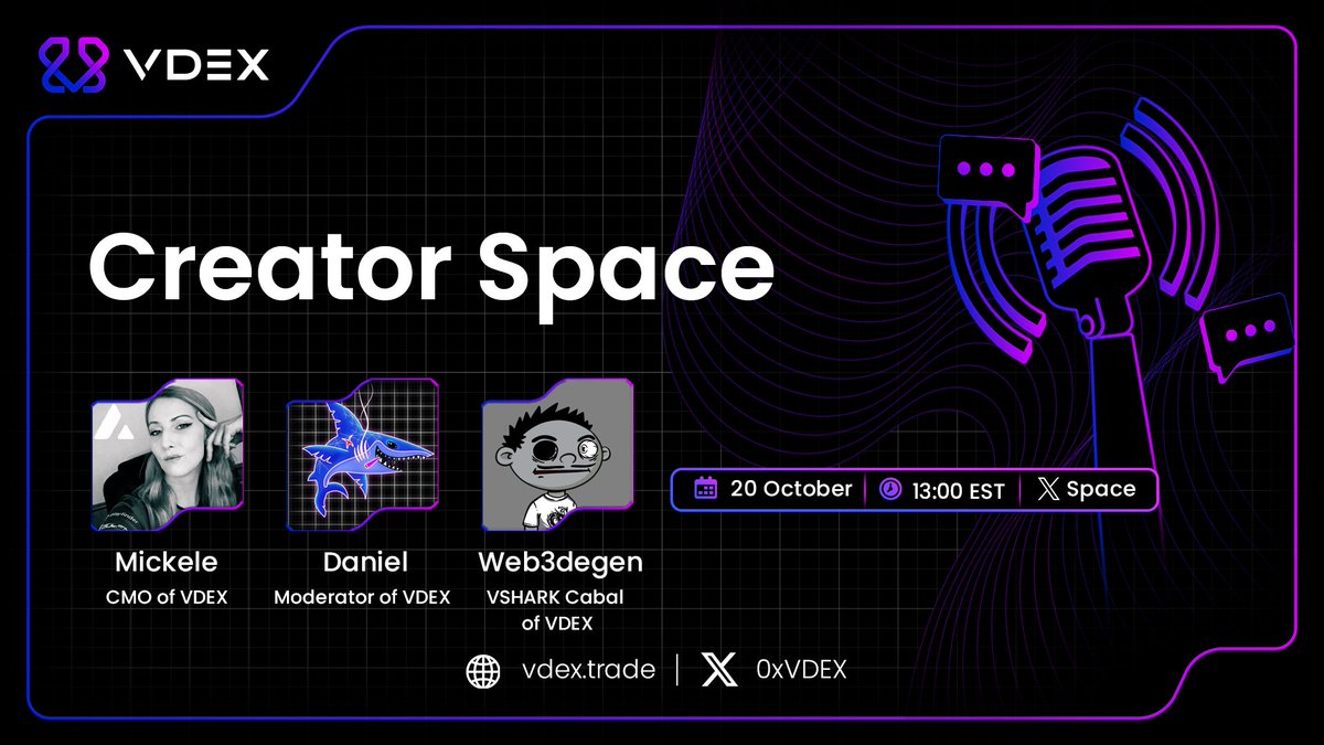 0xVDEX's tweet image. 10 days to go til month ONE of our @xeetdotai campaign wraps up!

Join us today for an InfoFi and community question hour.

We’ll cover: high-signal content, value hooks, and how to maximize your final-phase performance.

 When: Oct 20, 13:00 EST
 
Where: X Space →…