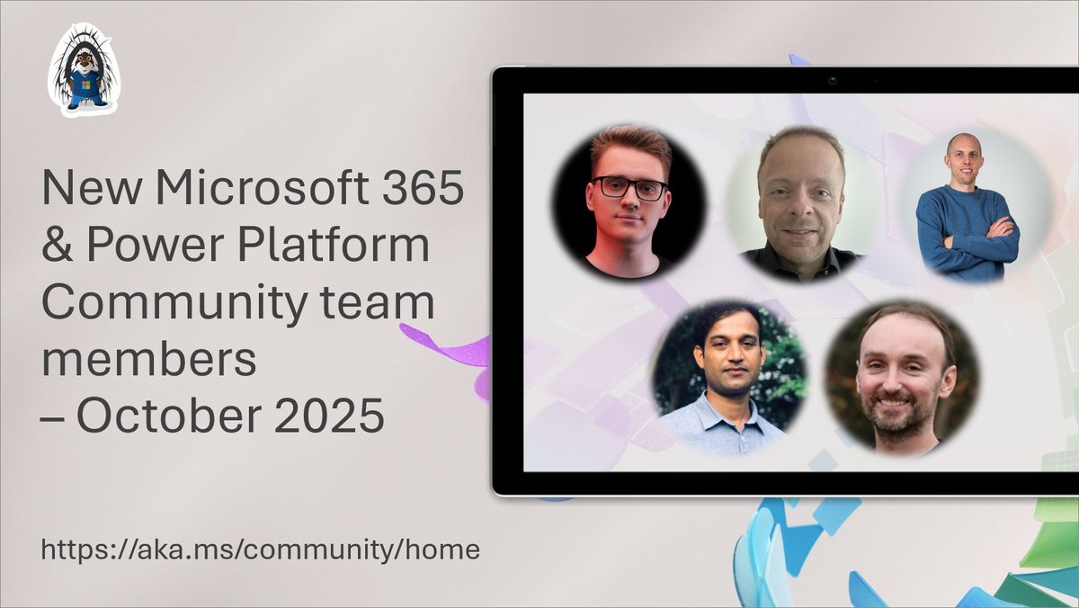 vesajuvonen's tweet image. ✨ We are excited to extend our @m365pnp community coordination team with new members!
Welcome Jan Chlebek, @machym_, @NicoDeCleyre, Saurabh Tripathi, and @_TomDaly_
Building the best tech community in the world. Everyone is welcome. Sharing is caring! 🧡
More details 📝 →…